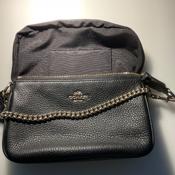 Coach leather black /gold Nolita 19 new with no tags - Picture 7 of 14